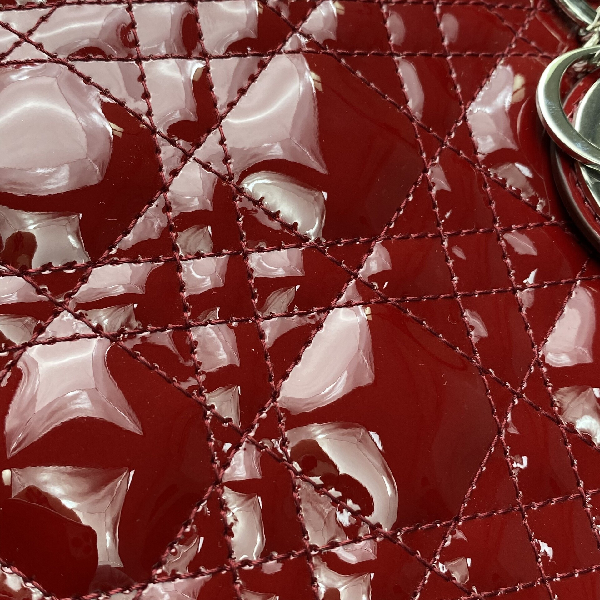 Bolsa Christian Dior Lady Dior Vermelha