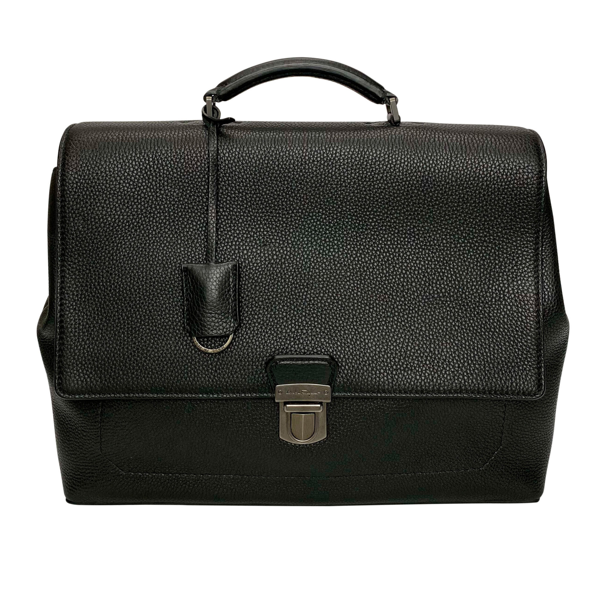 Bolsa Salvatore Ferragamo Couro Preto