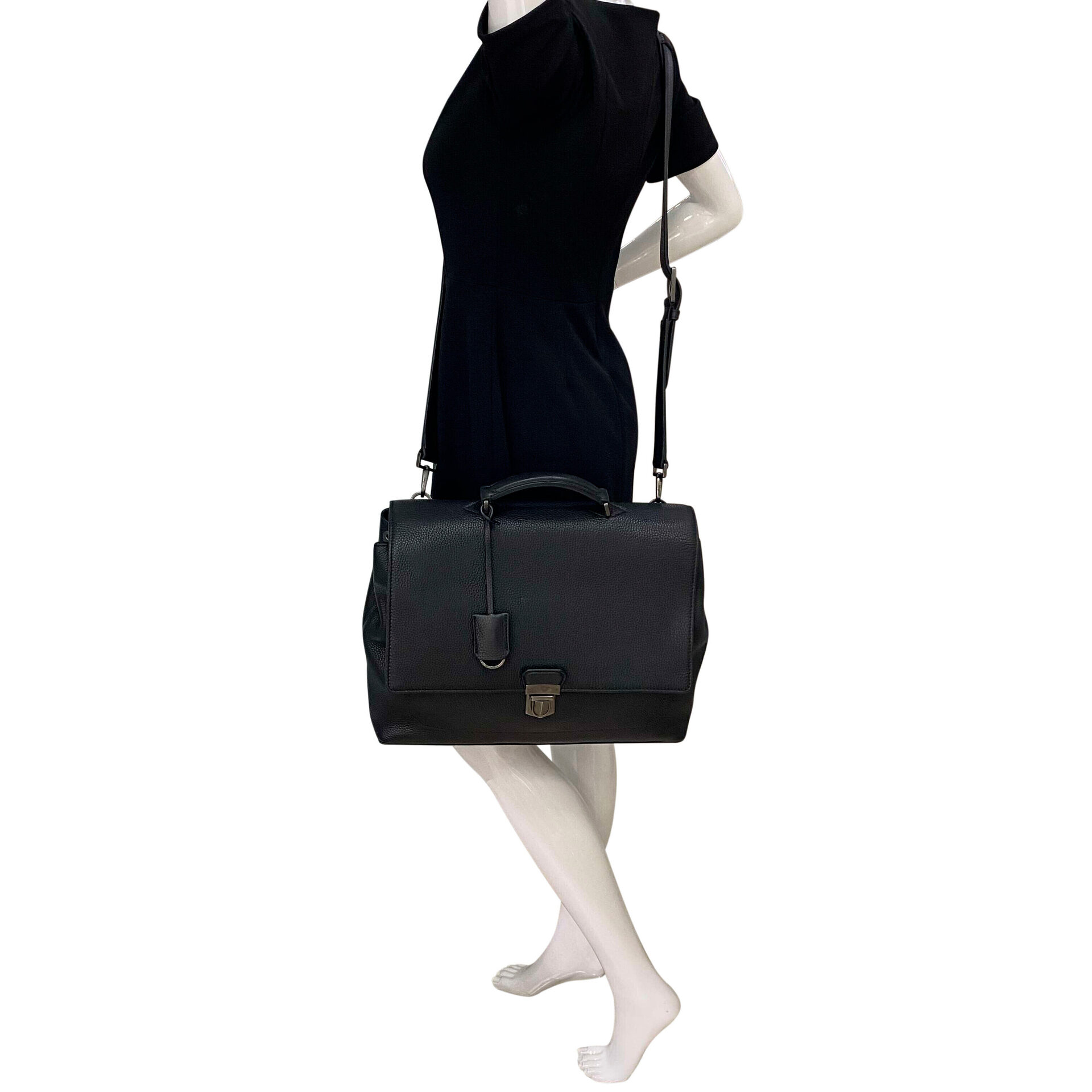 Bolsa Salvatore Ferragamo Couro Preto
