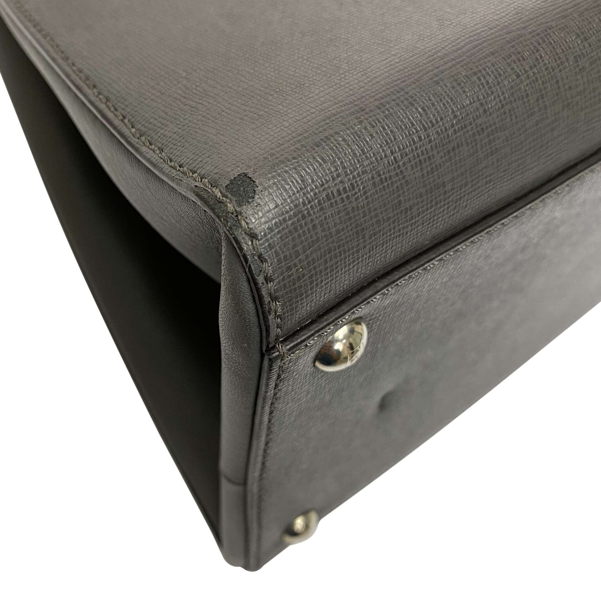 Bolsa Fendi 3Jours Couro Cinza