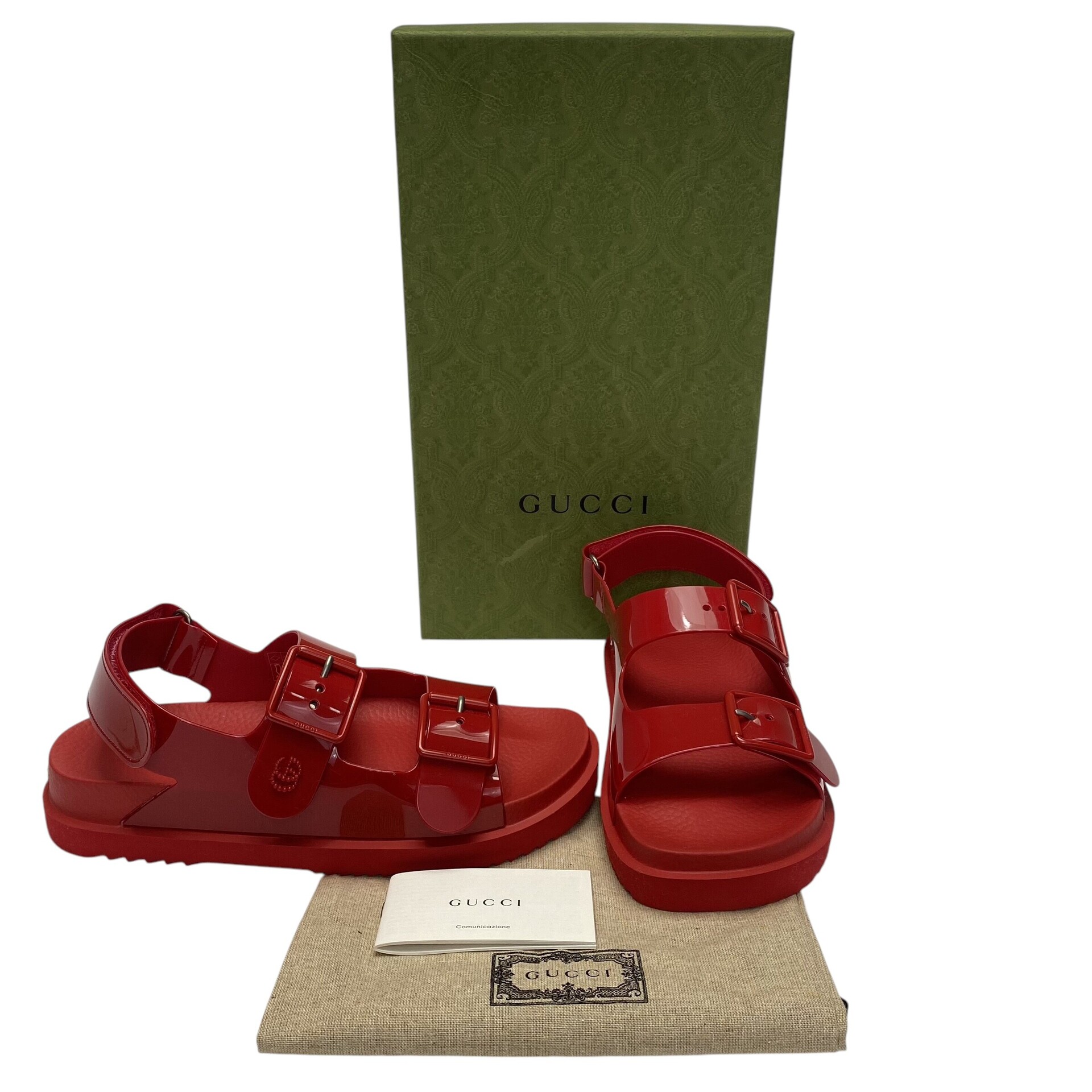 Sandália Gucci Papete Vermelha