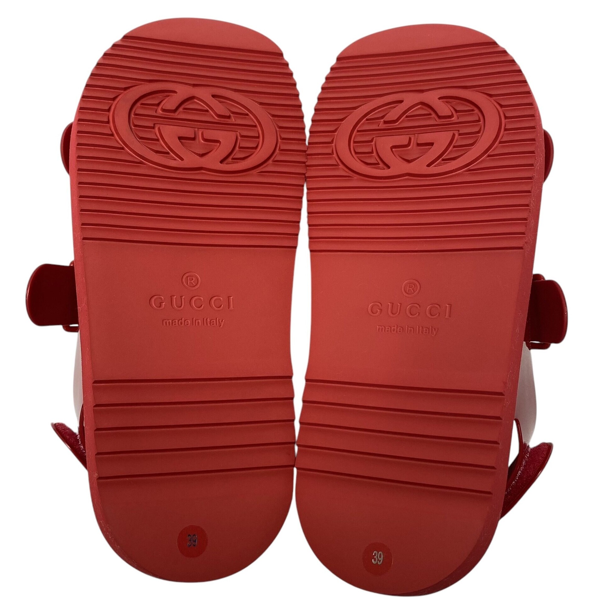 Sandália Gucci Papete Vermelha