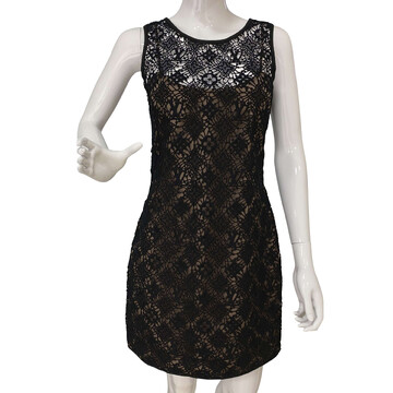Vestido Louis Vuitton Renda Preta
