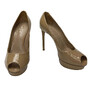 Peep Toe Louis Vuitton Verniz Nude