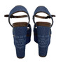 Sandália Louis Vuitton Anabela Denim