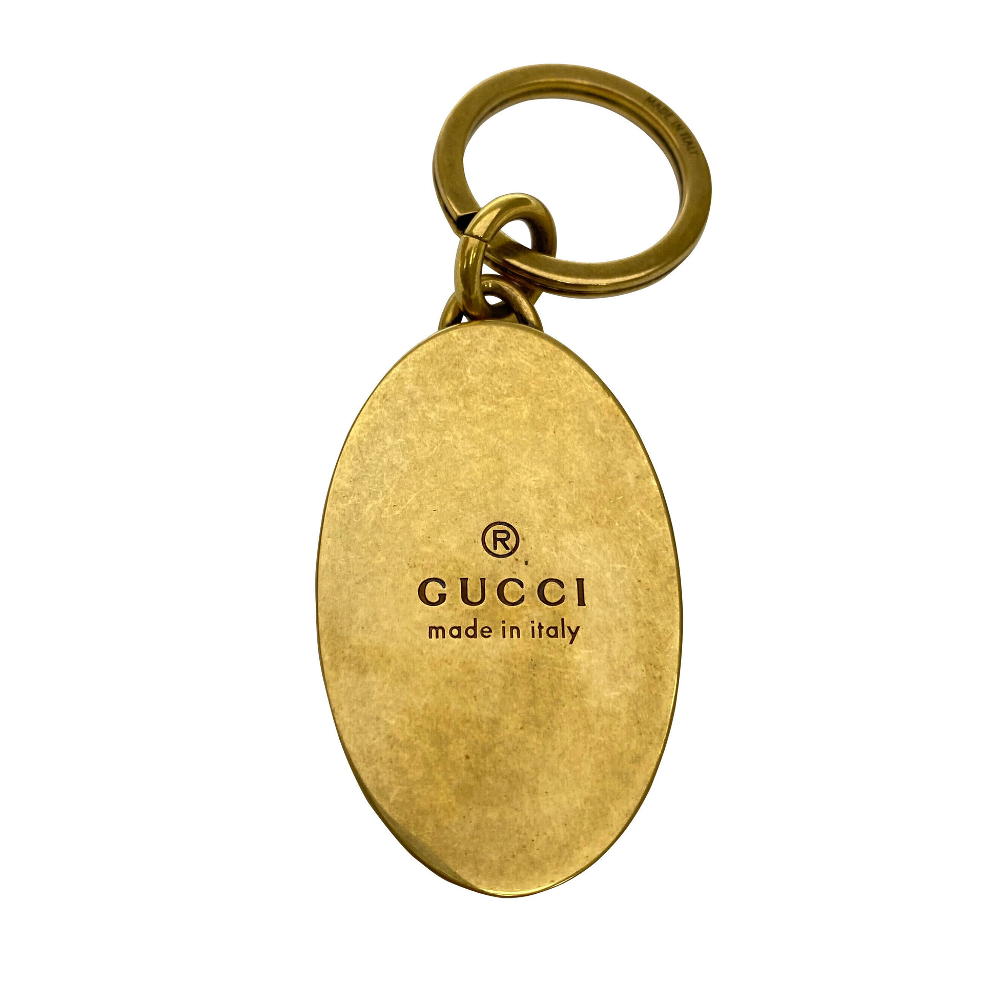 Chaveiro Gucci 'Duplo G' Preto