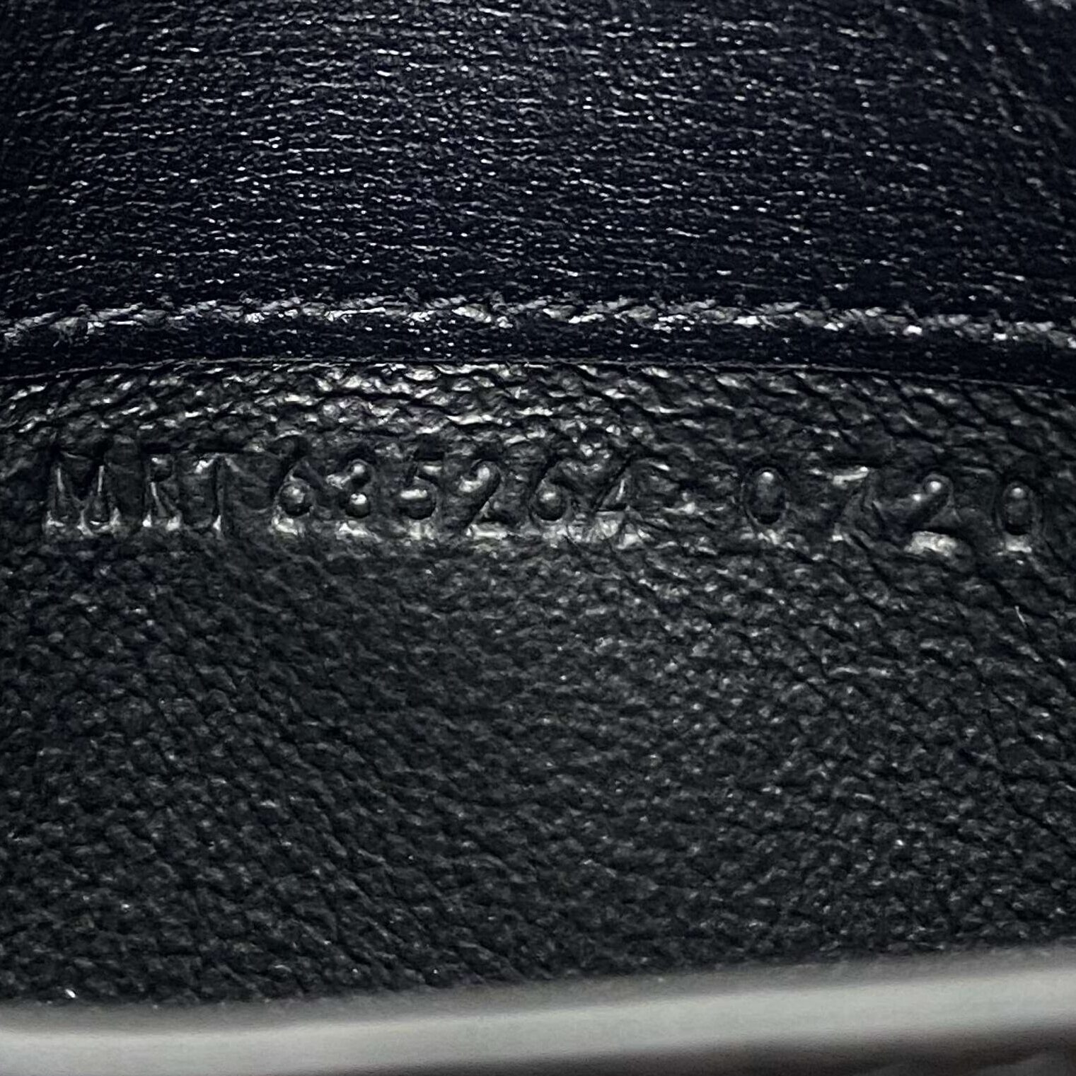 Porta-Cartões Saint Laurent Couro Preto