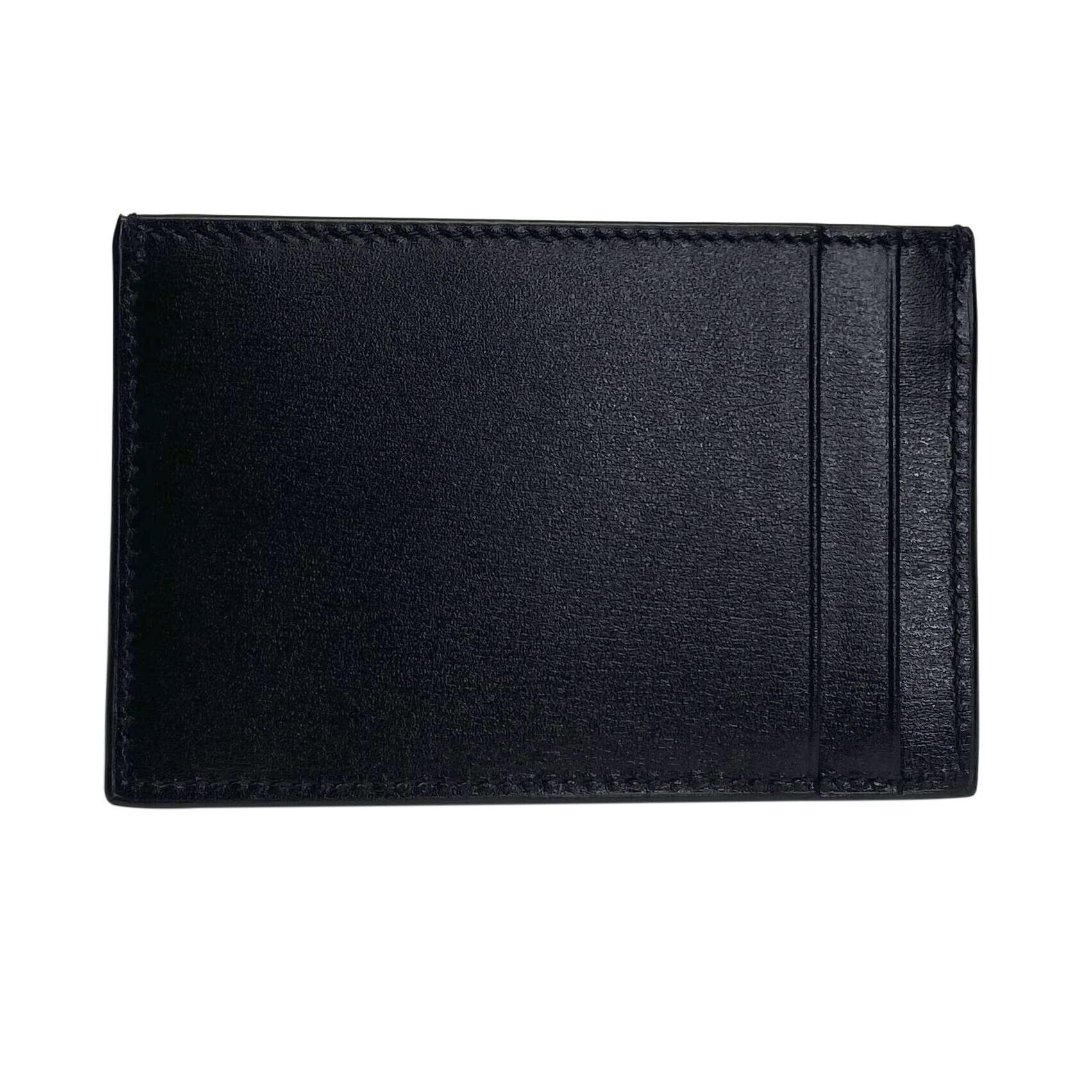 Porta-Cartões Saint Laurent Couro Preto