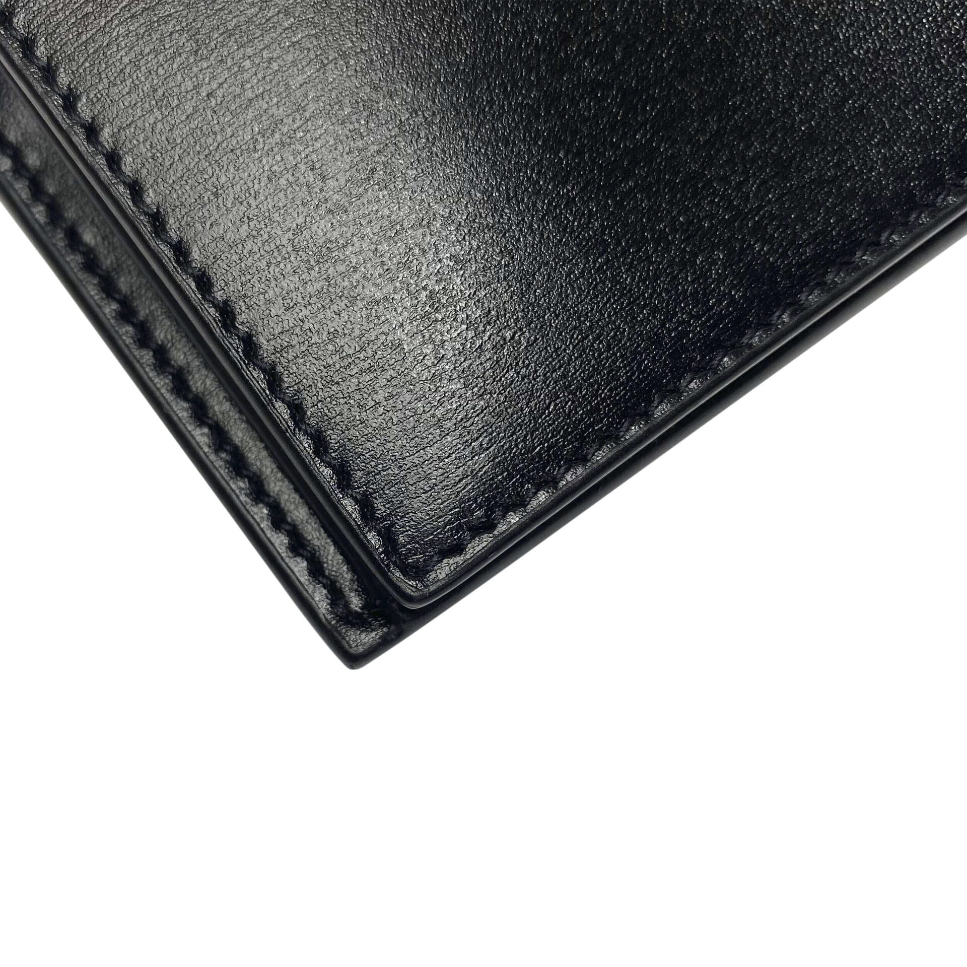 Porta-Cartões Saint Laurent Couro Preto