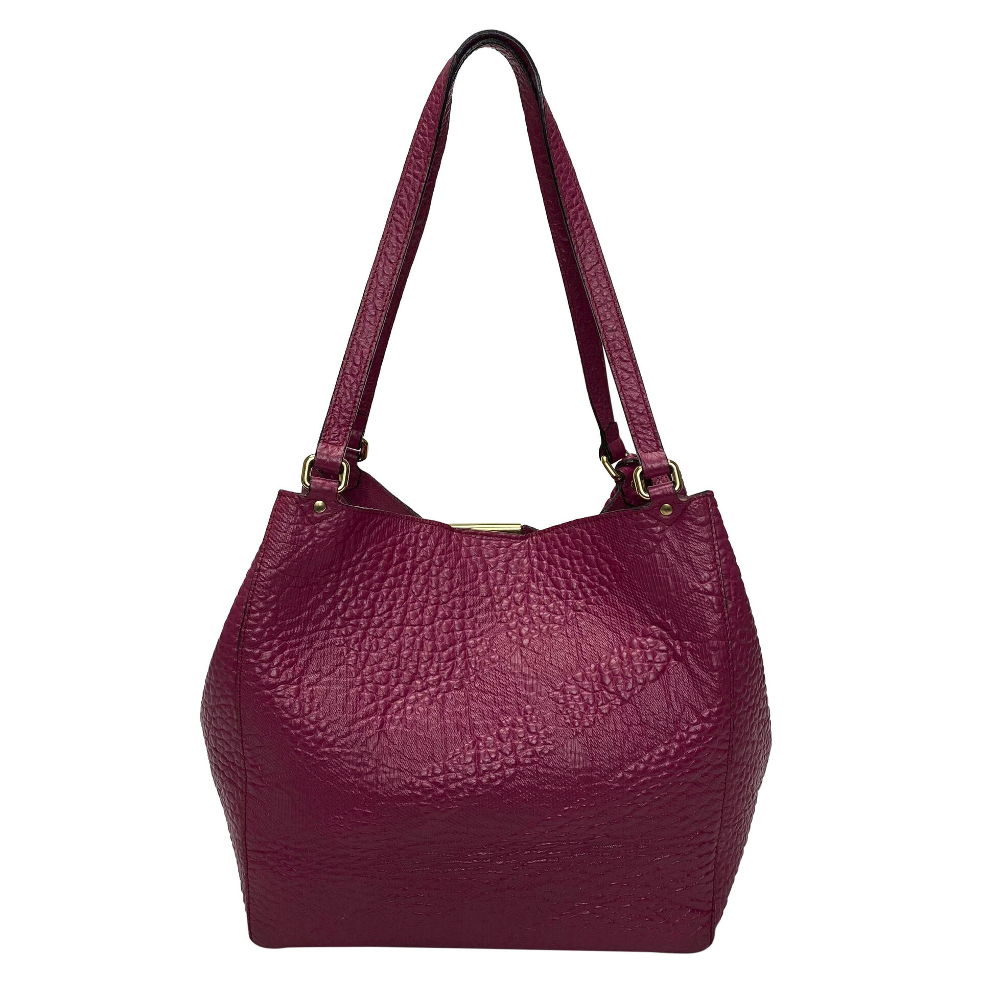 Bolsa Burberry Couro Rosa
