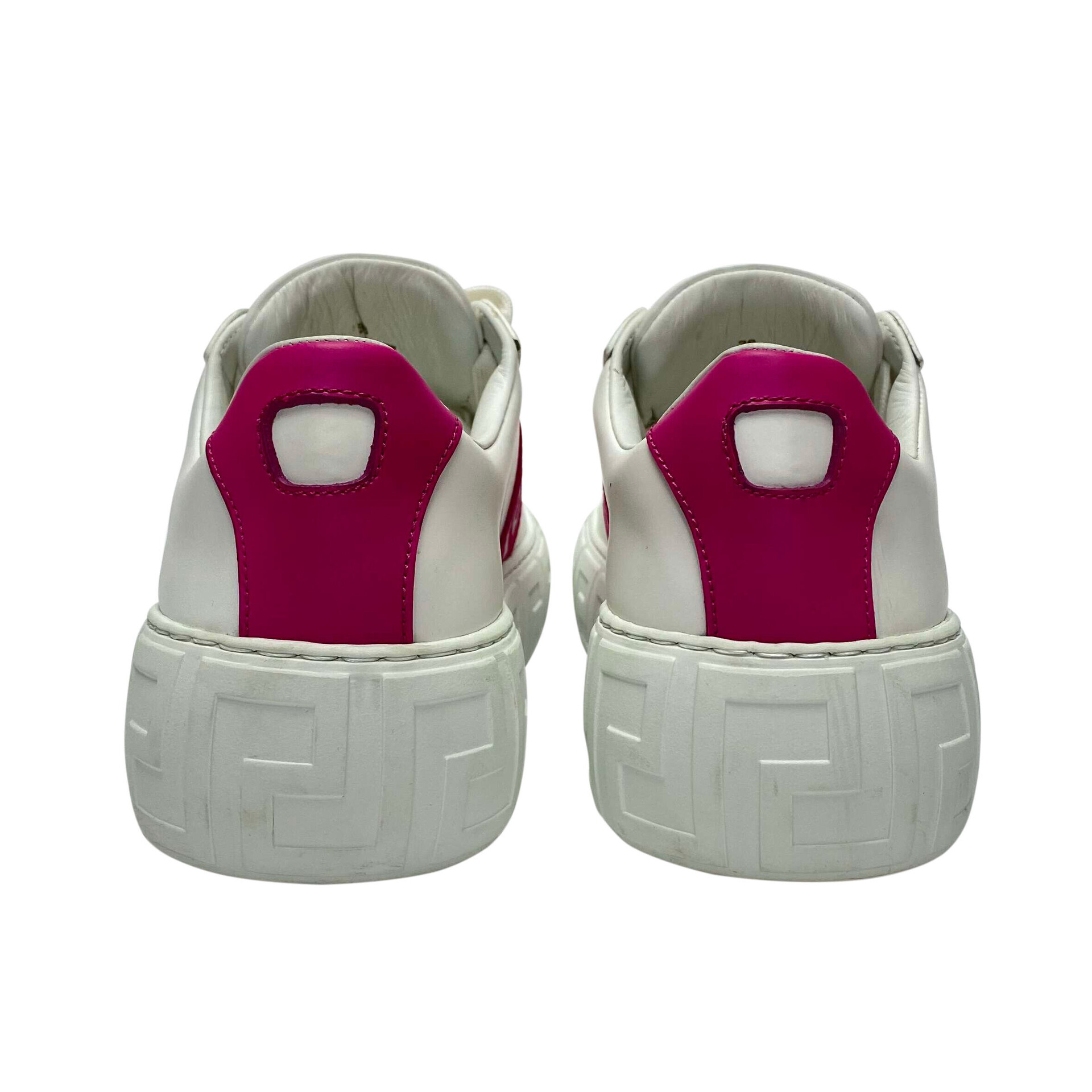 Tênis Versace Greca Couro Branco