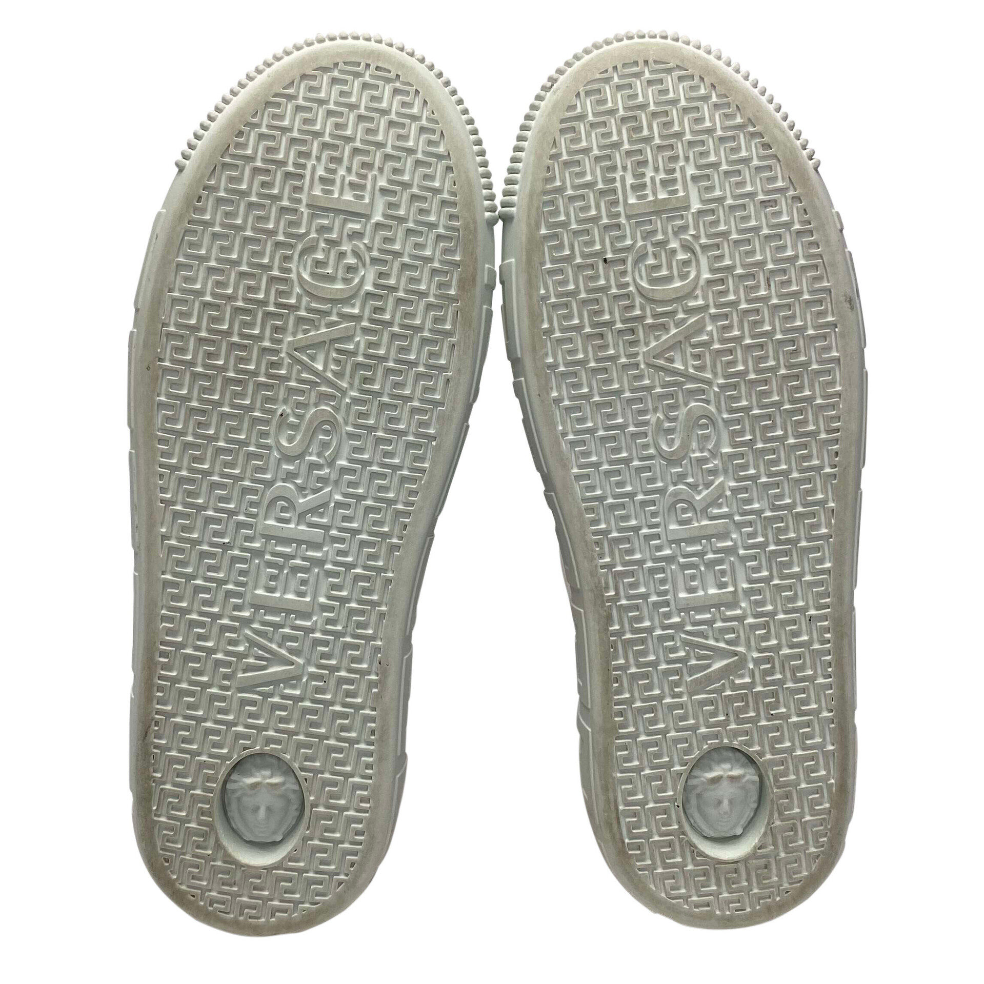 Tênis Versace Greca Couro Branco