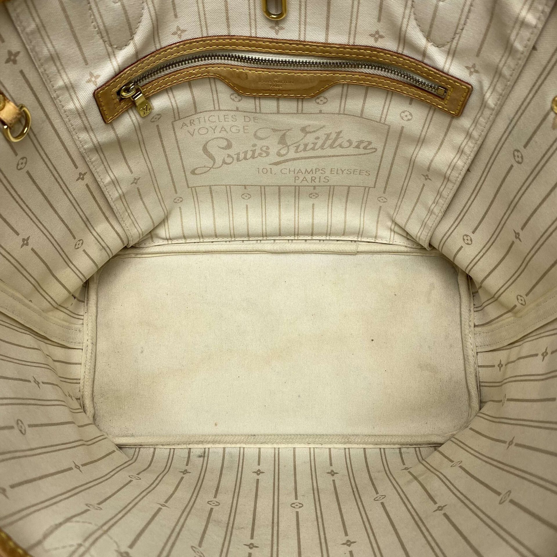 Bolsa Louis Vuitton Neverfull MM Damier Azur