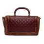 Bolsa Chanel Boy Lambskin Vinho