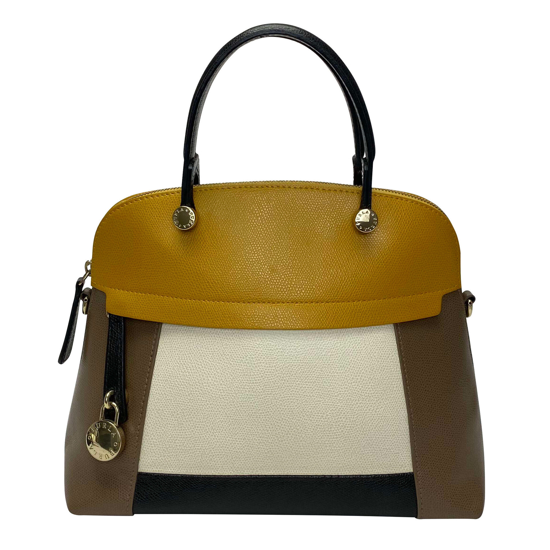 Bolsa Furla Couro Tricolor