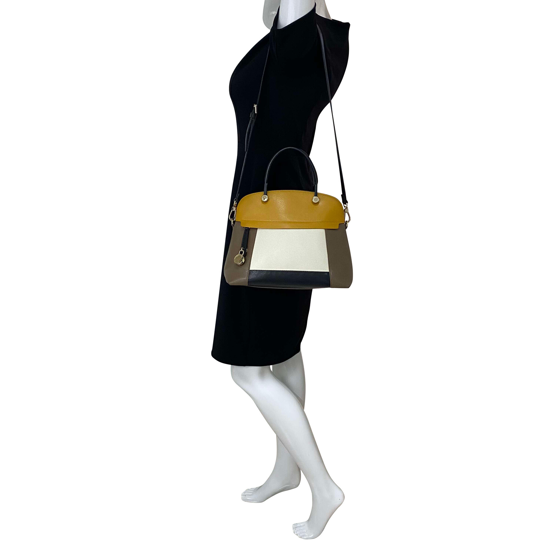 Bolsa Furla Couro Tricolor