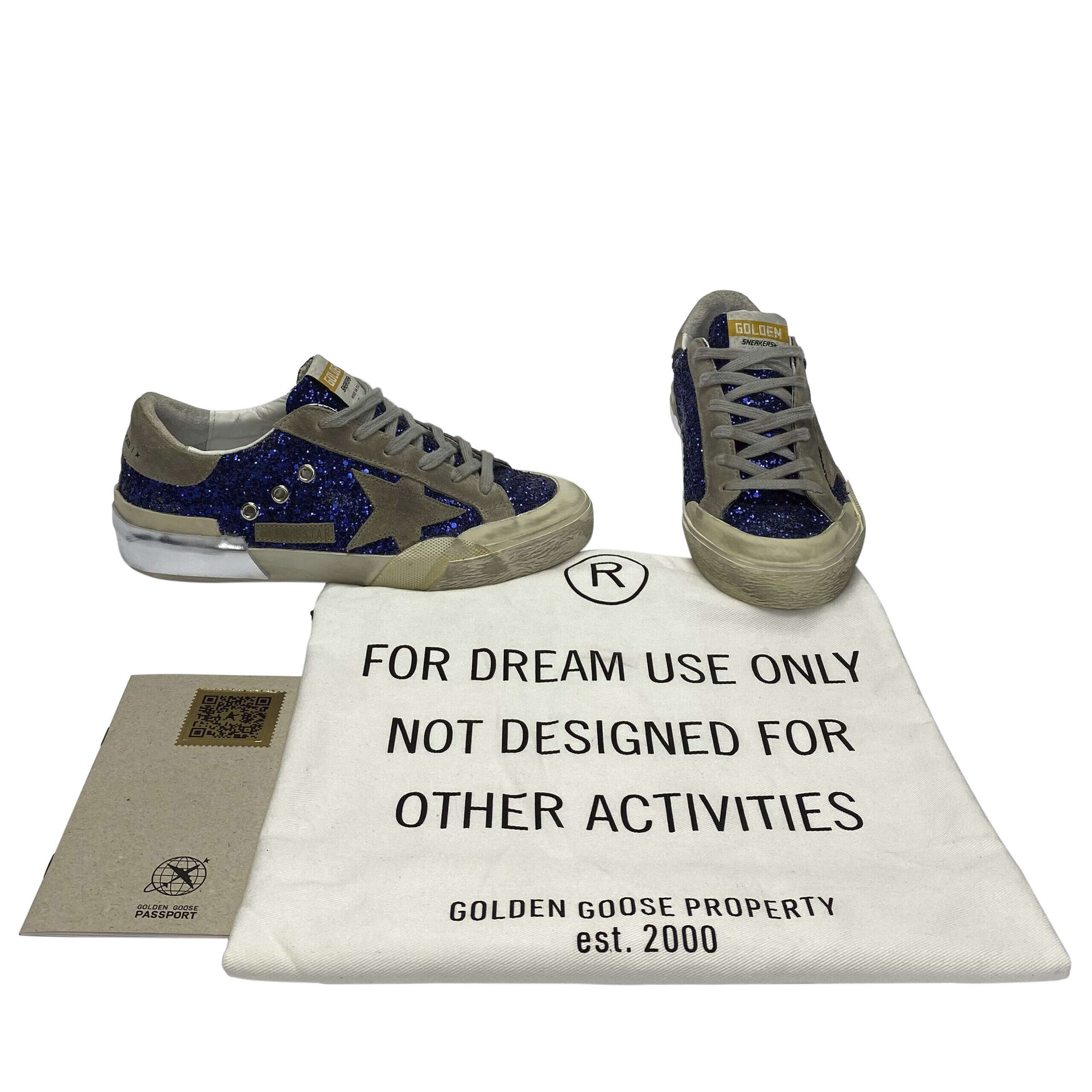 Tênis Golden Goose Baskets Superstar Glitter