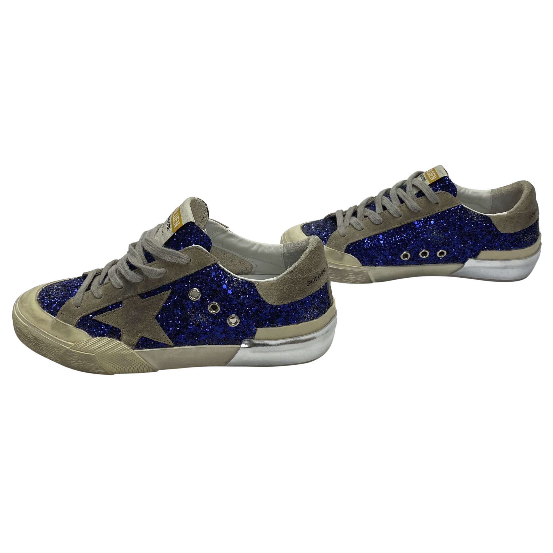 Tênis Golden Goose Baskets Superstar Glitter
