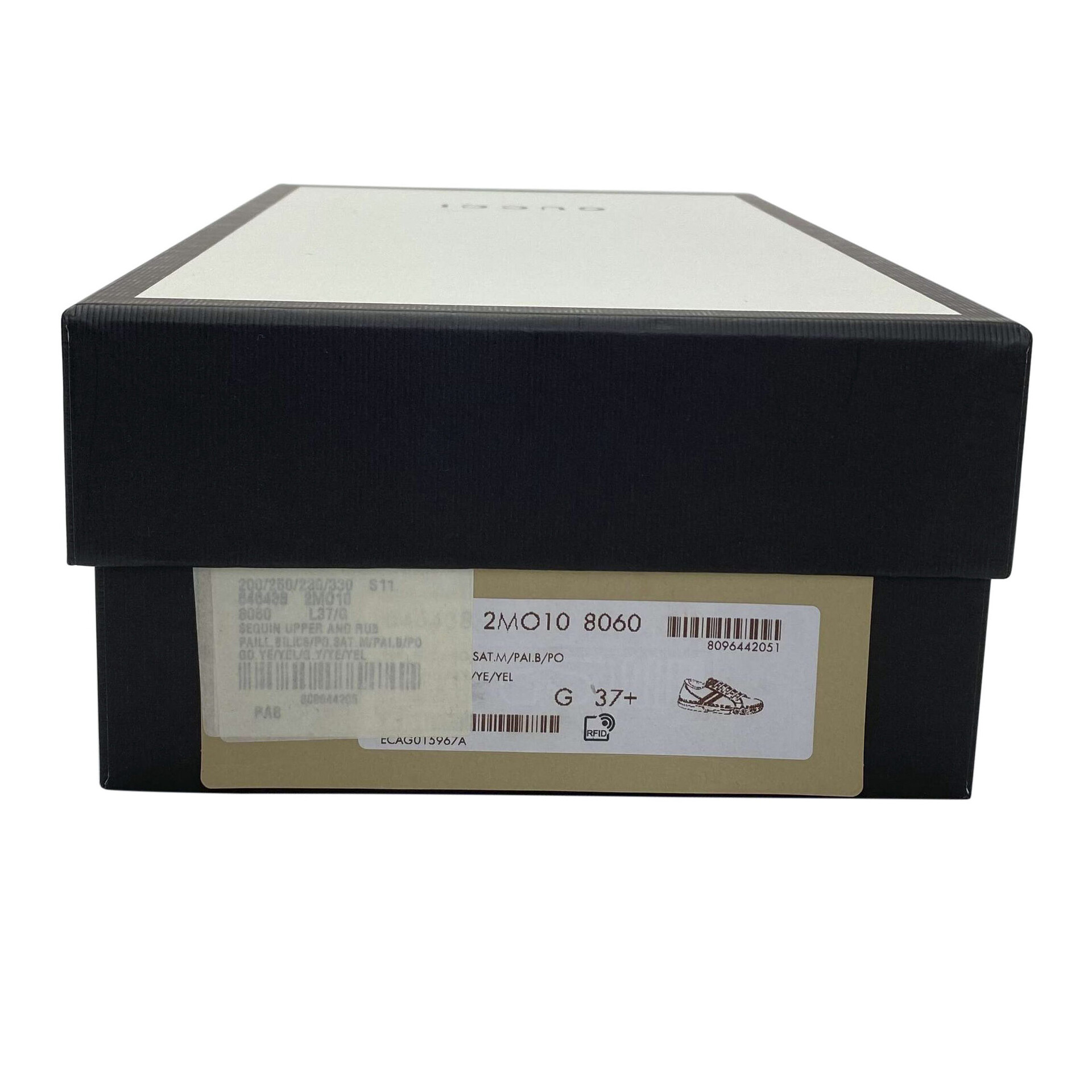 Sneaker Gucci 1977 High Top Paetês Dourado