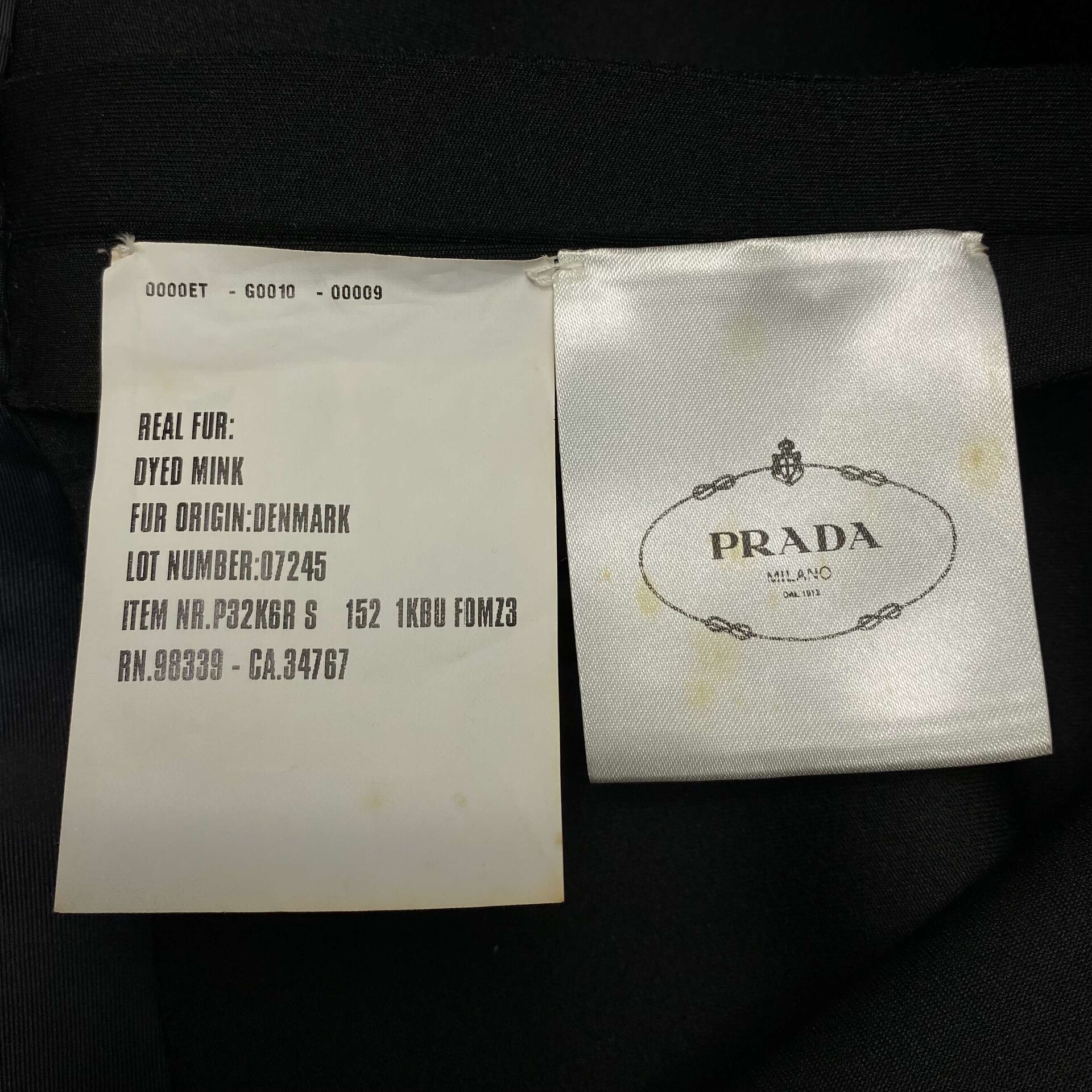 Vestido Prada Preto Bordado