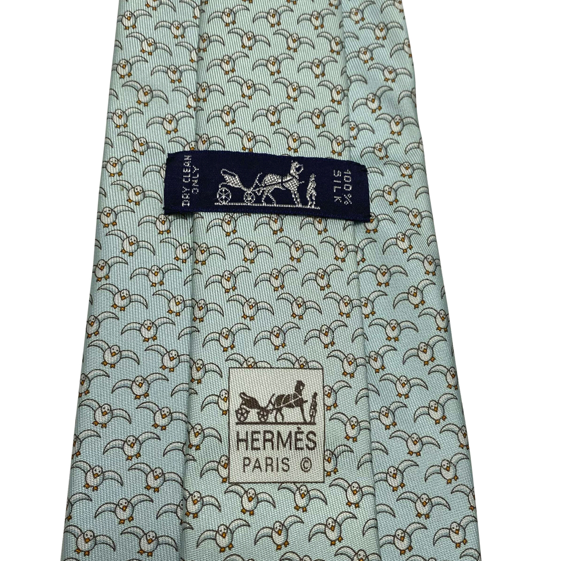 Gravata Hermès Azul