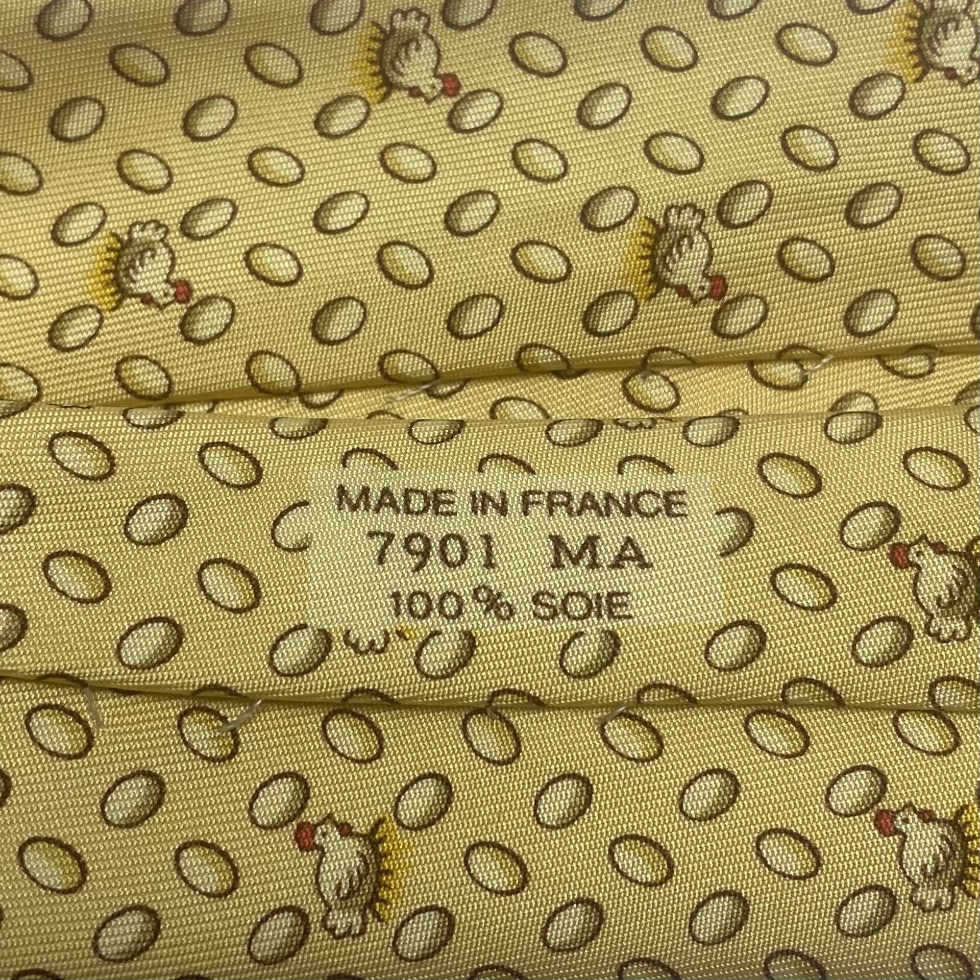 Gravata Hermès Amarela