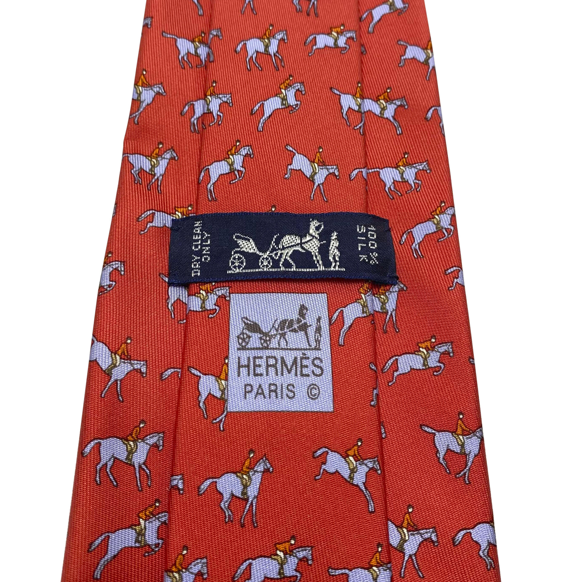 Gravata Hermès Vermelha