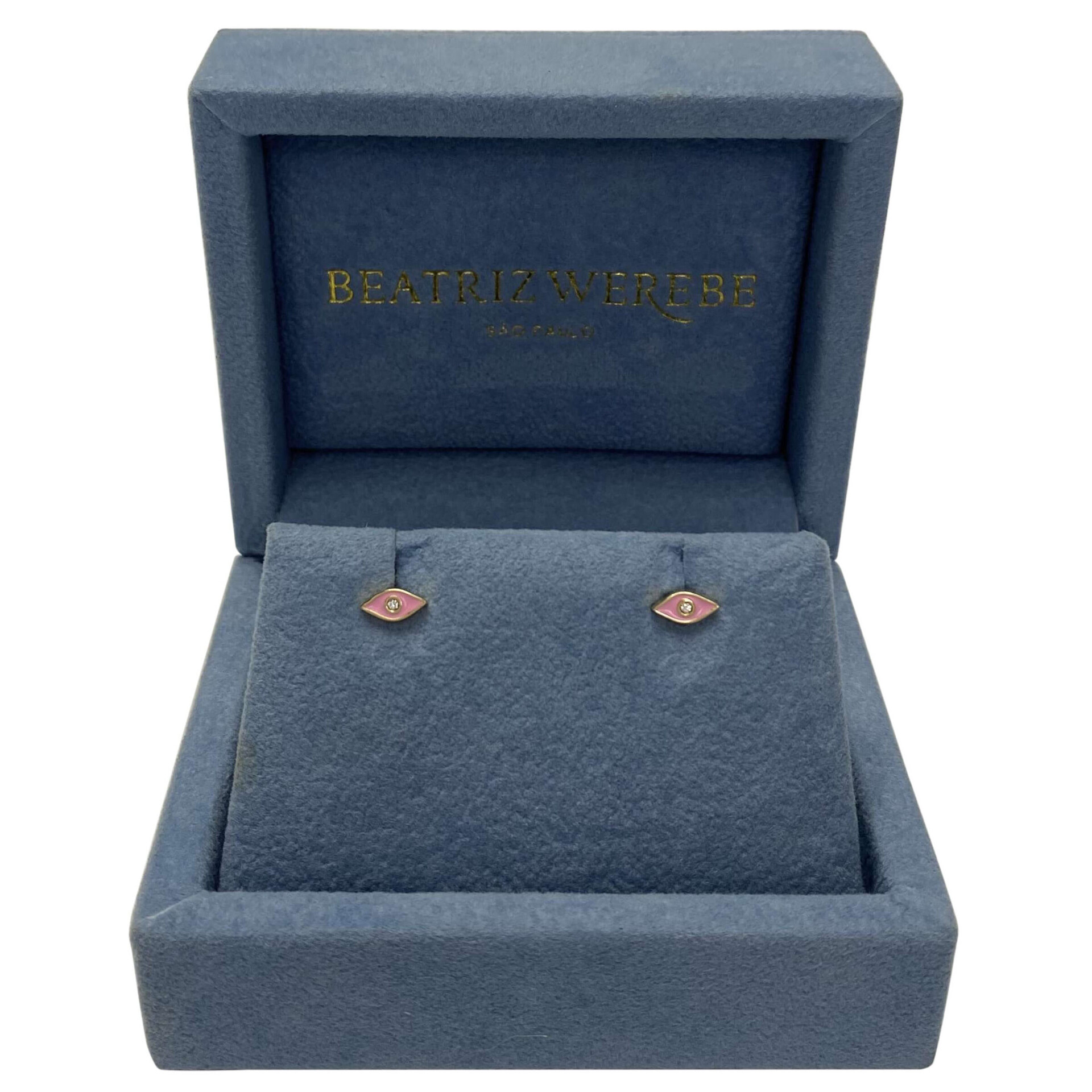 Par de Brincos Beatriz Werebe Olho Grego