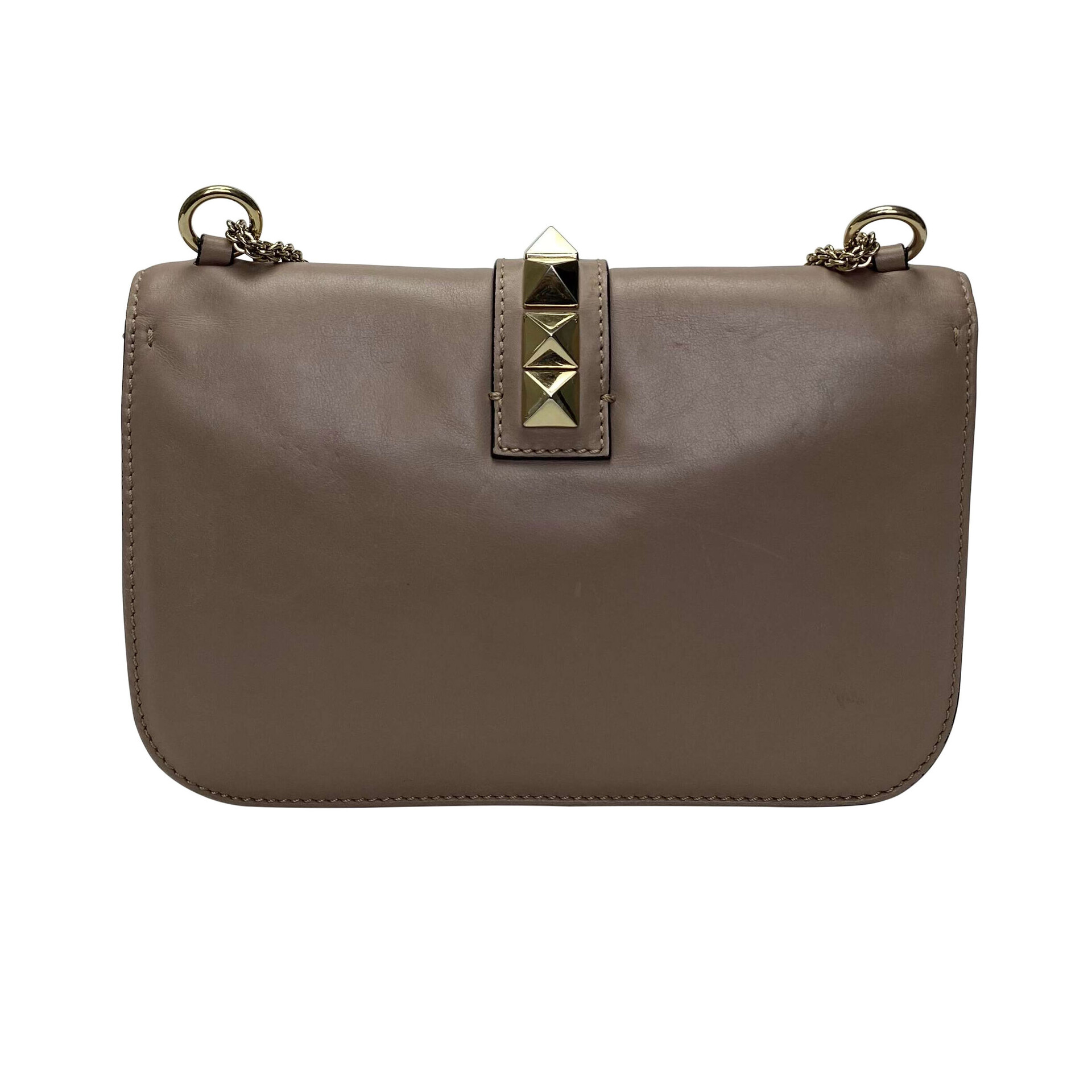 Bolsa Valentino Garavani Glam Lock Nude