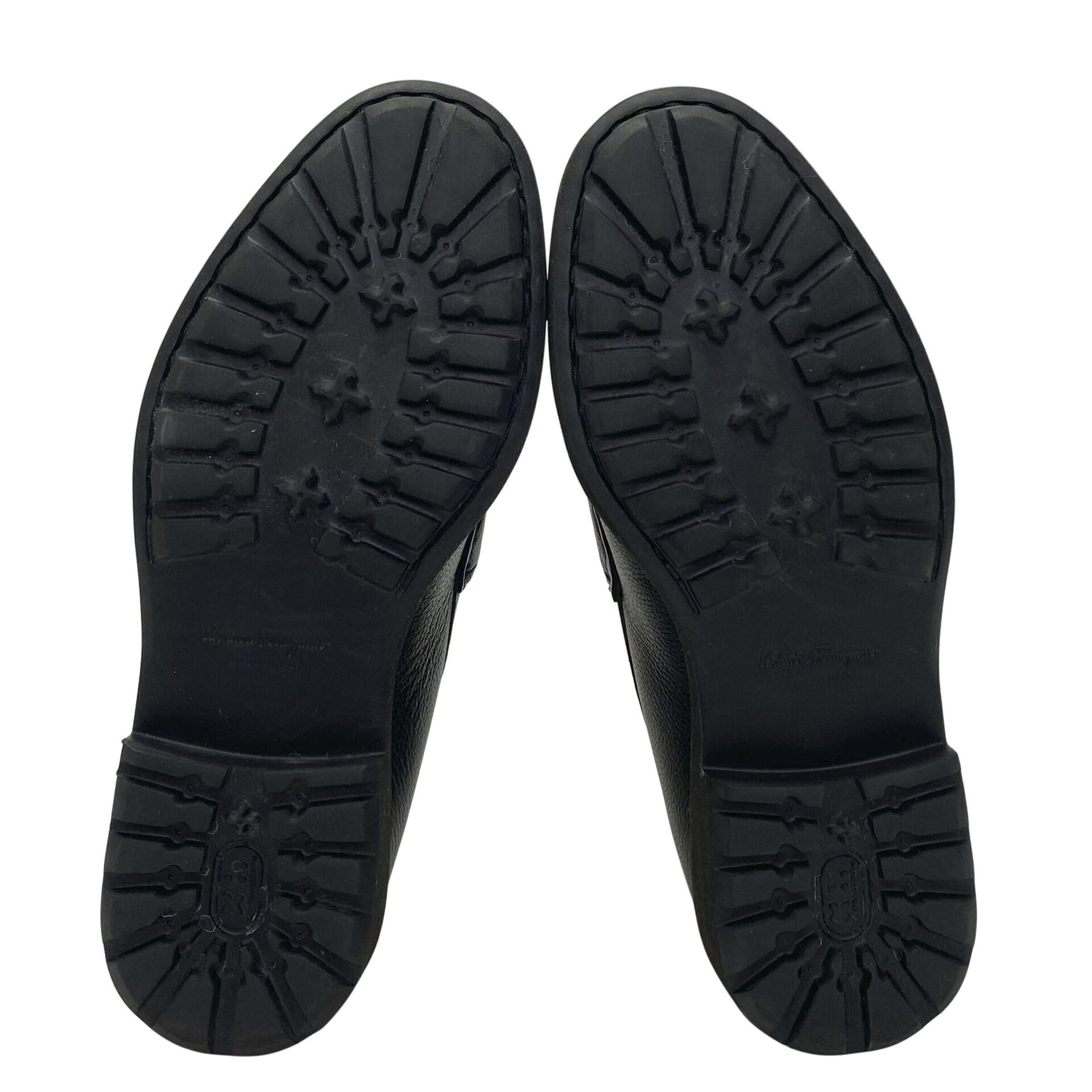 Mocassim Salvatore Ferragamo Couro Preto