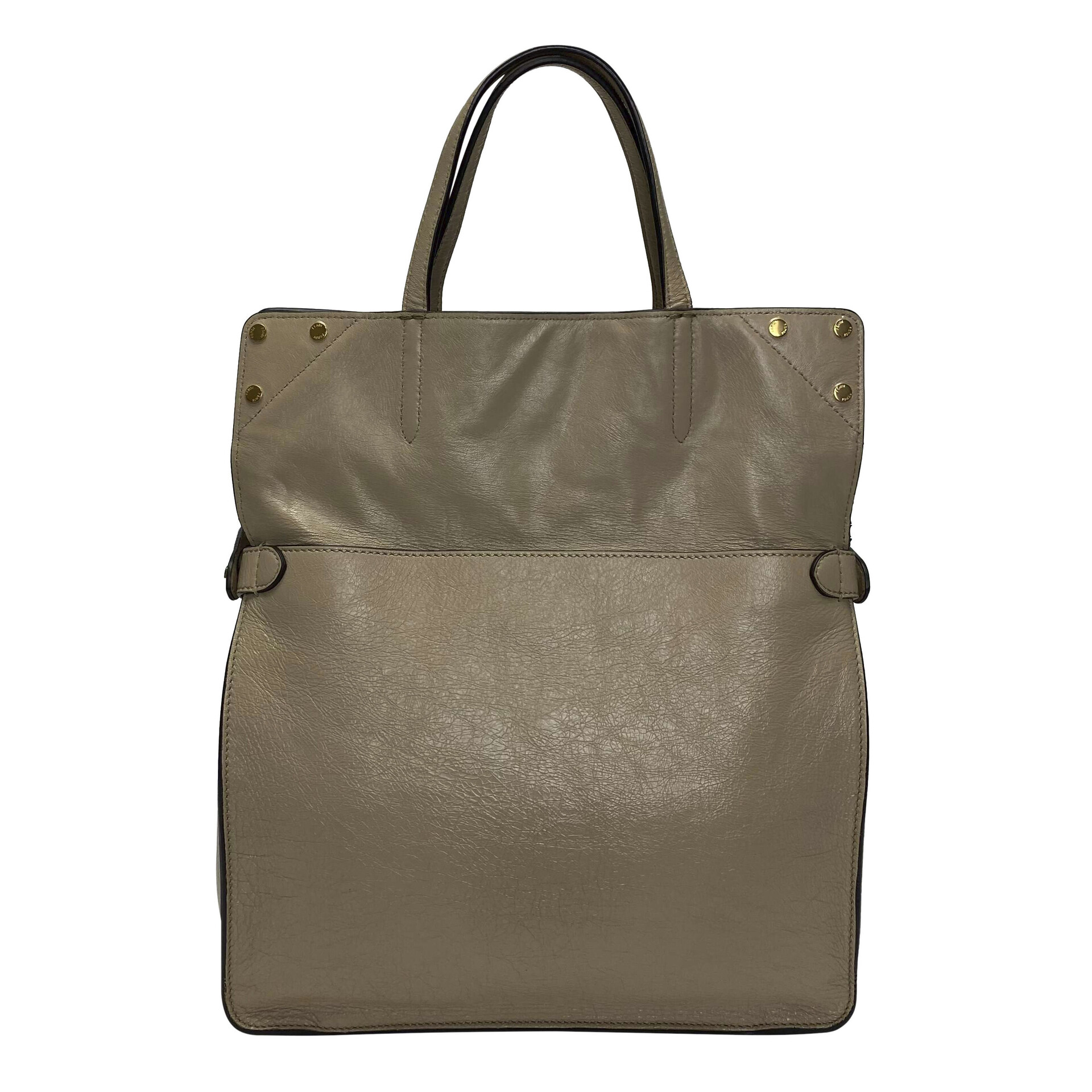 Bolsa Fendi Camurça e Couro Nude