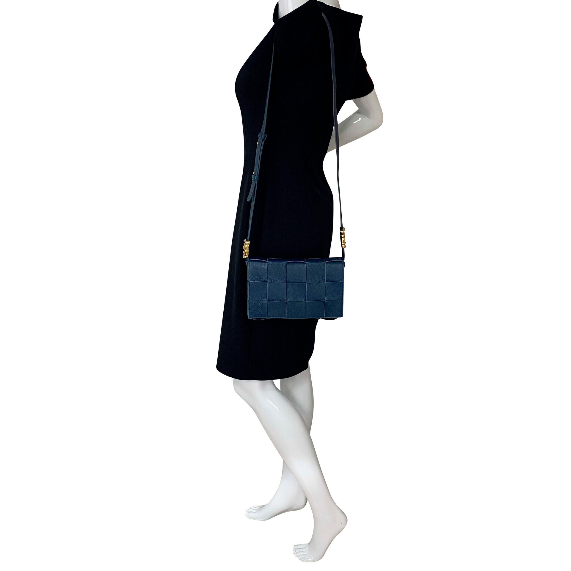 Bolsa Bottega Veneta Cassette Azul Marinho