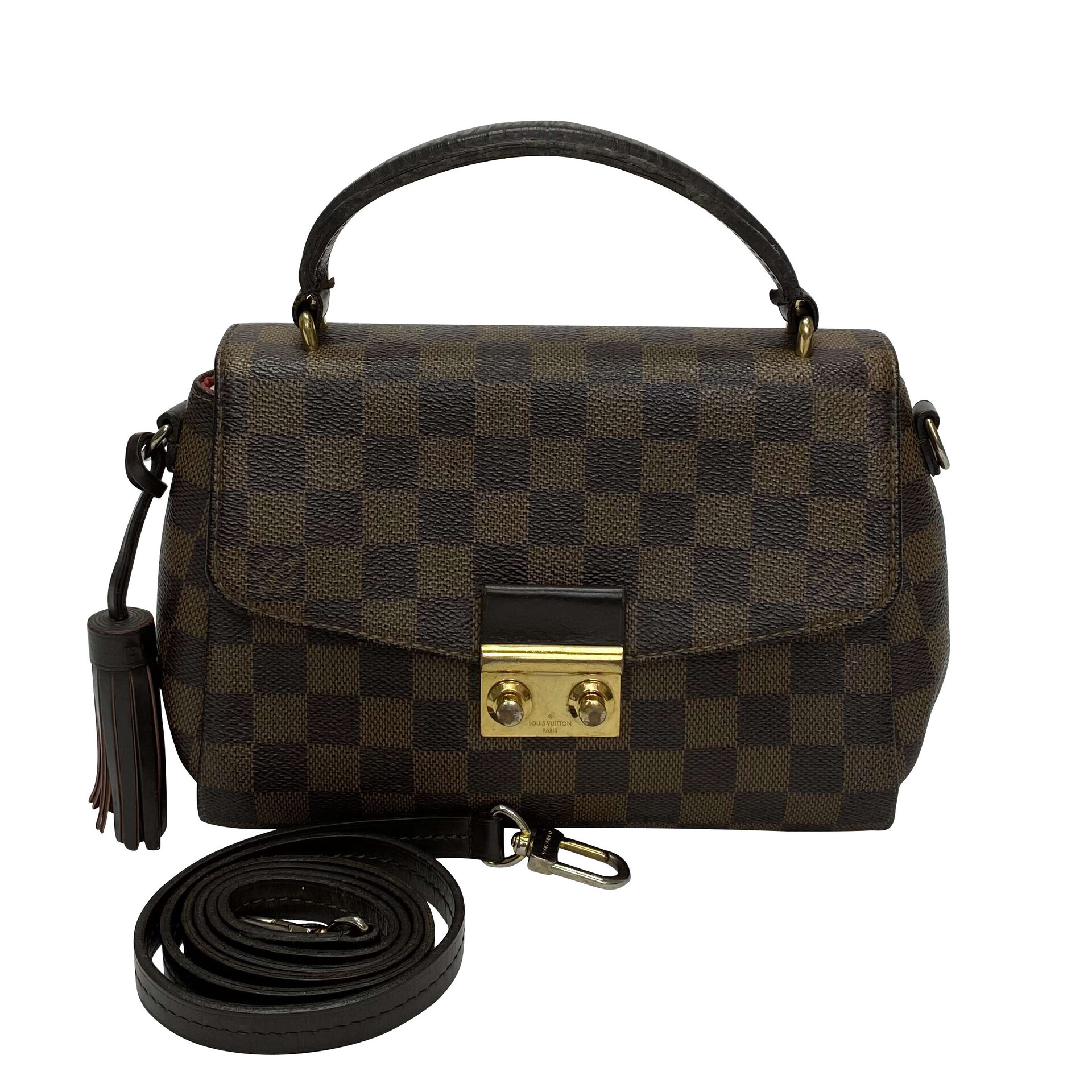 Bolsa Louis Vuitton Croisette Damier Ébène