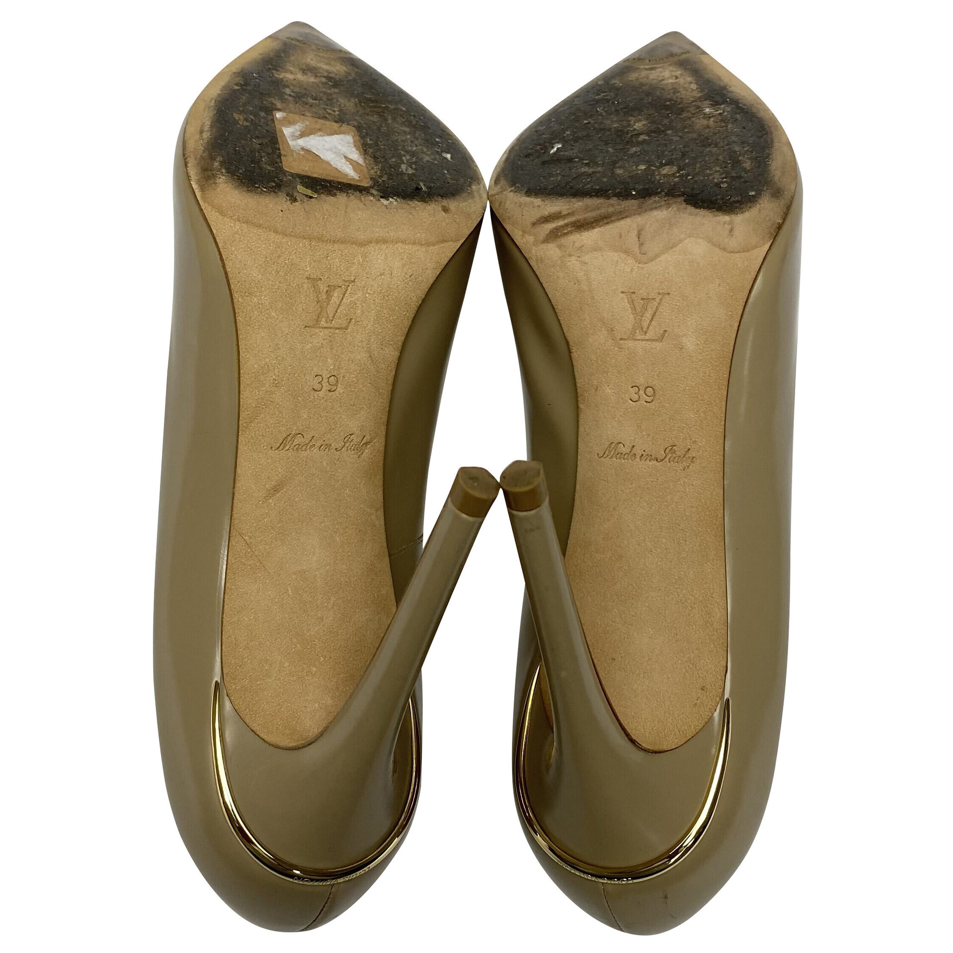 Scarpin Louis Vuitton Couro Nude