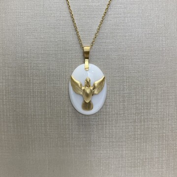 Corrente + Pingente Carla Amorim Divino Espírito Santo