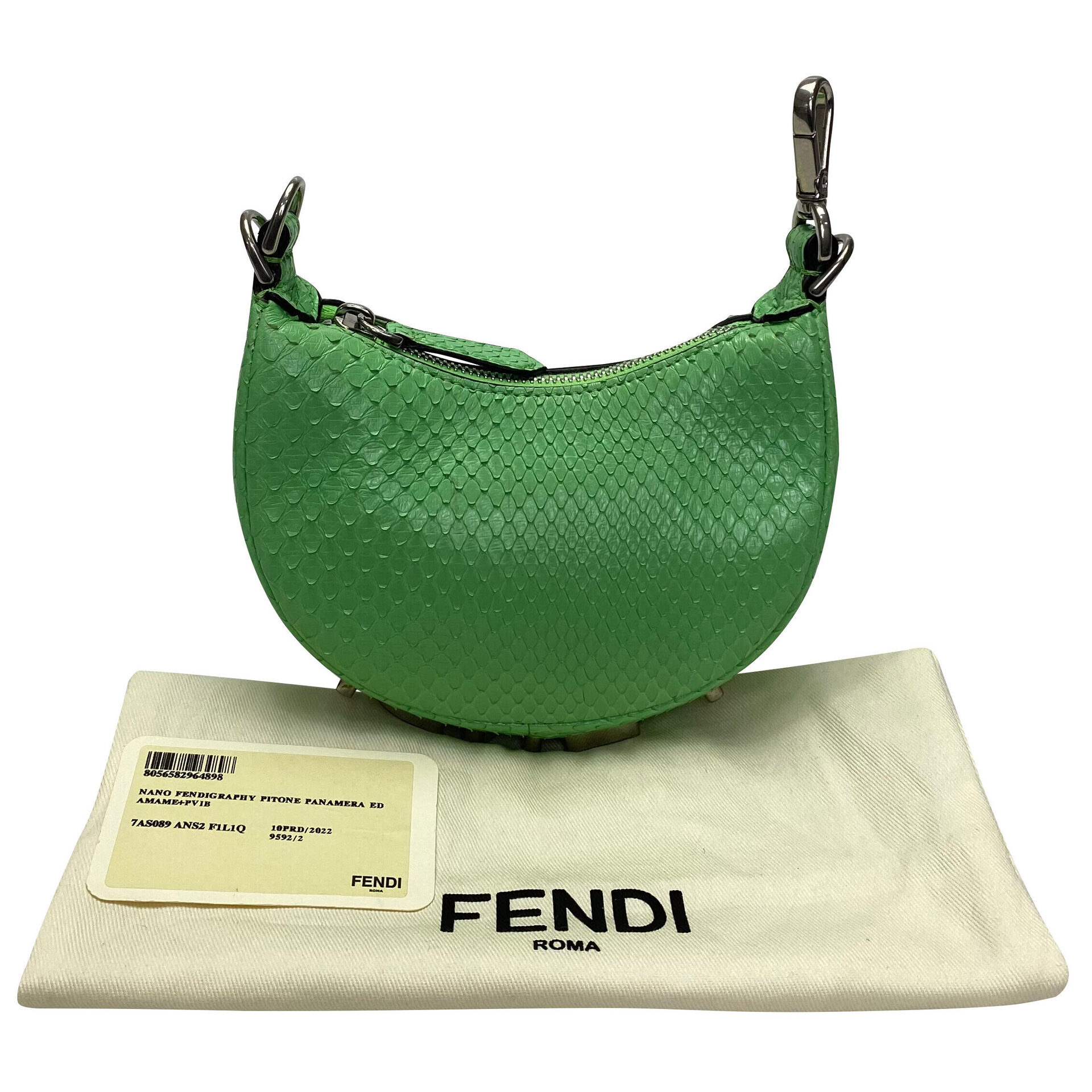 Bolsa Fendi Nano Fendigraphy Verde