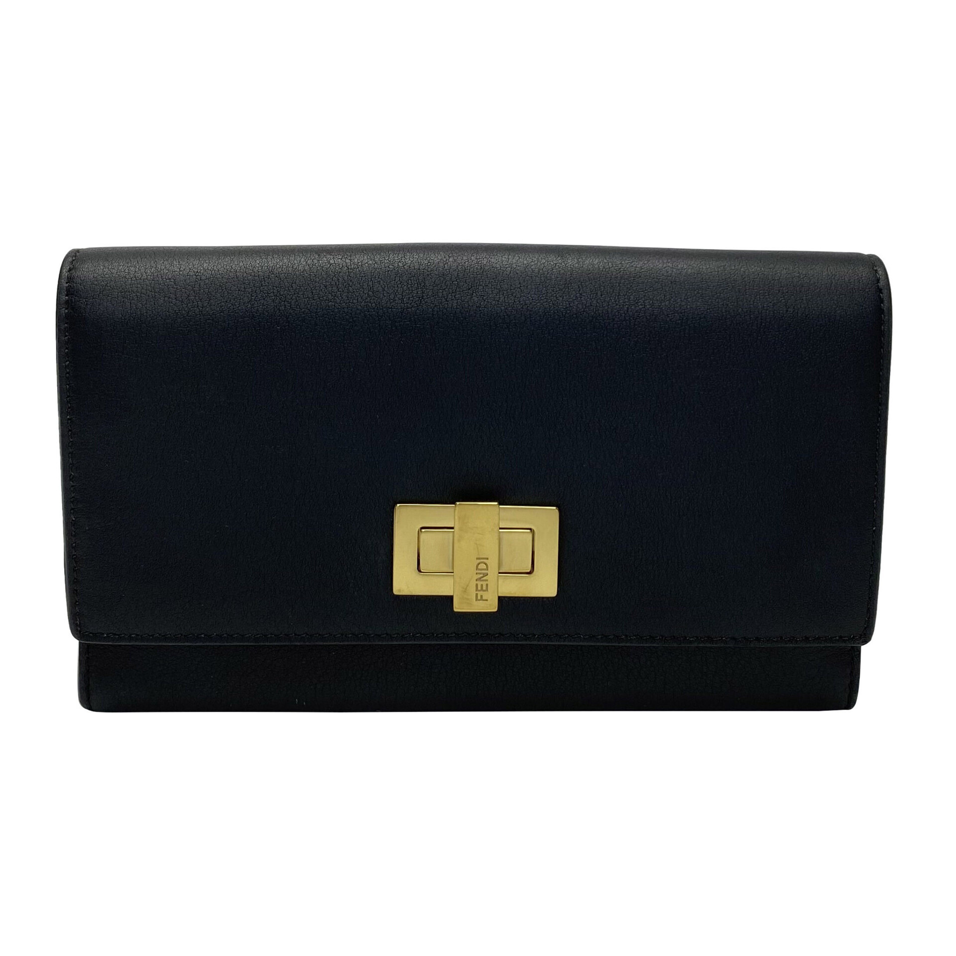Carteira Fendi Peekaboo Preta