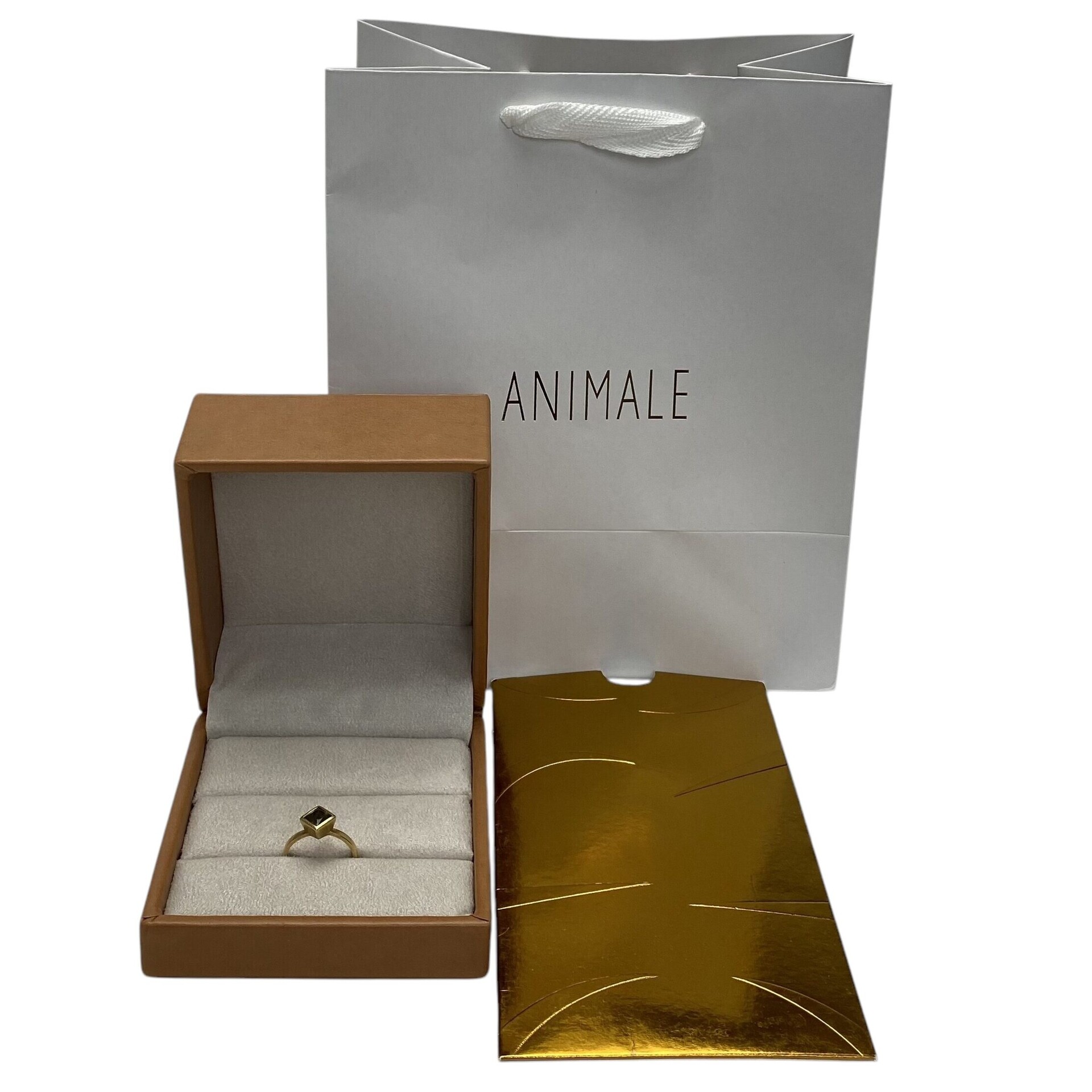 Anel Animale Oro Quartzo Fumê