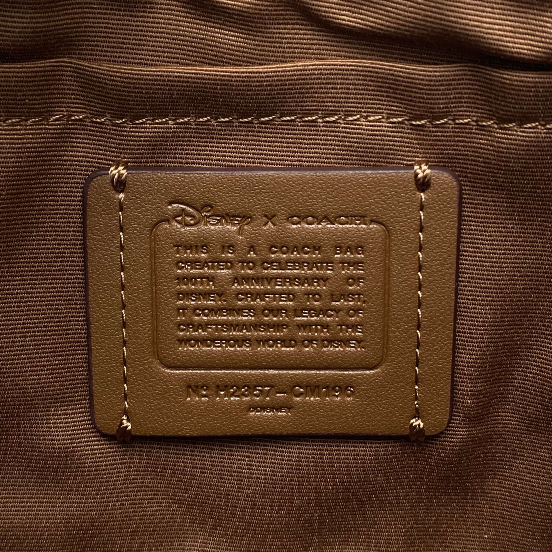 Bolsa Coach X Teri Shoulder Edição Especial Disney