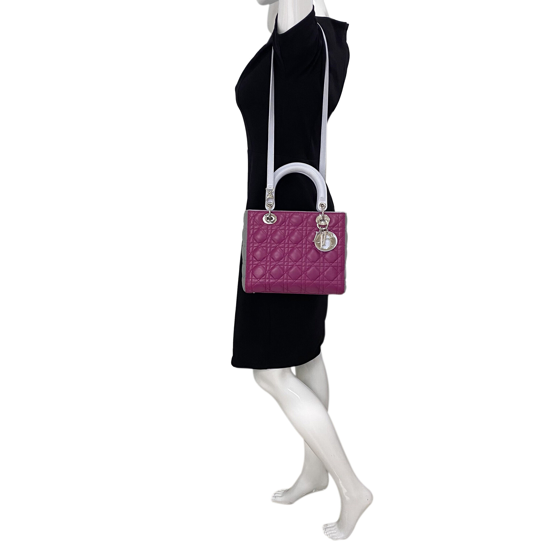 Bolsa Christian Dior Lady Dior Tricolor