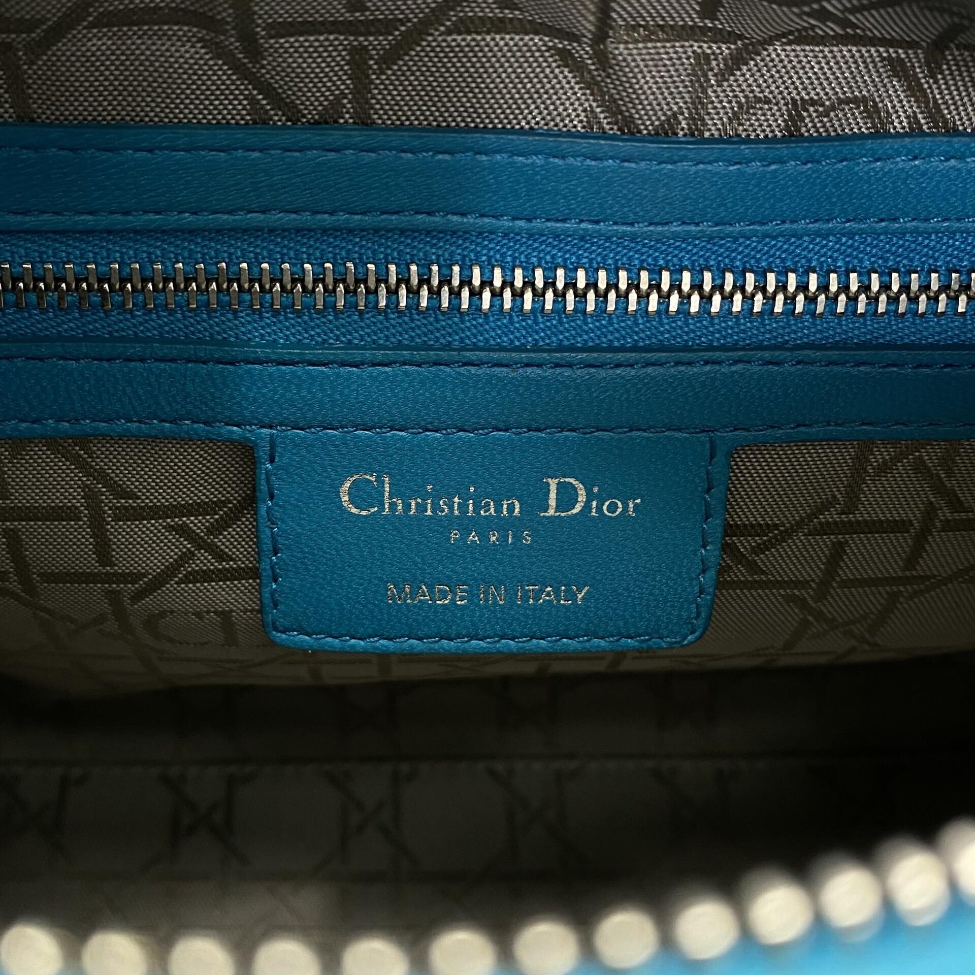 Bolsa Christian Dior Lady Dior Azul