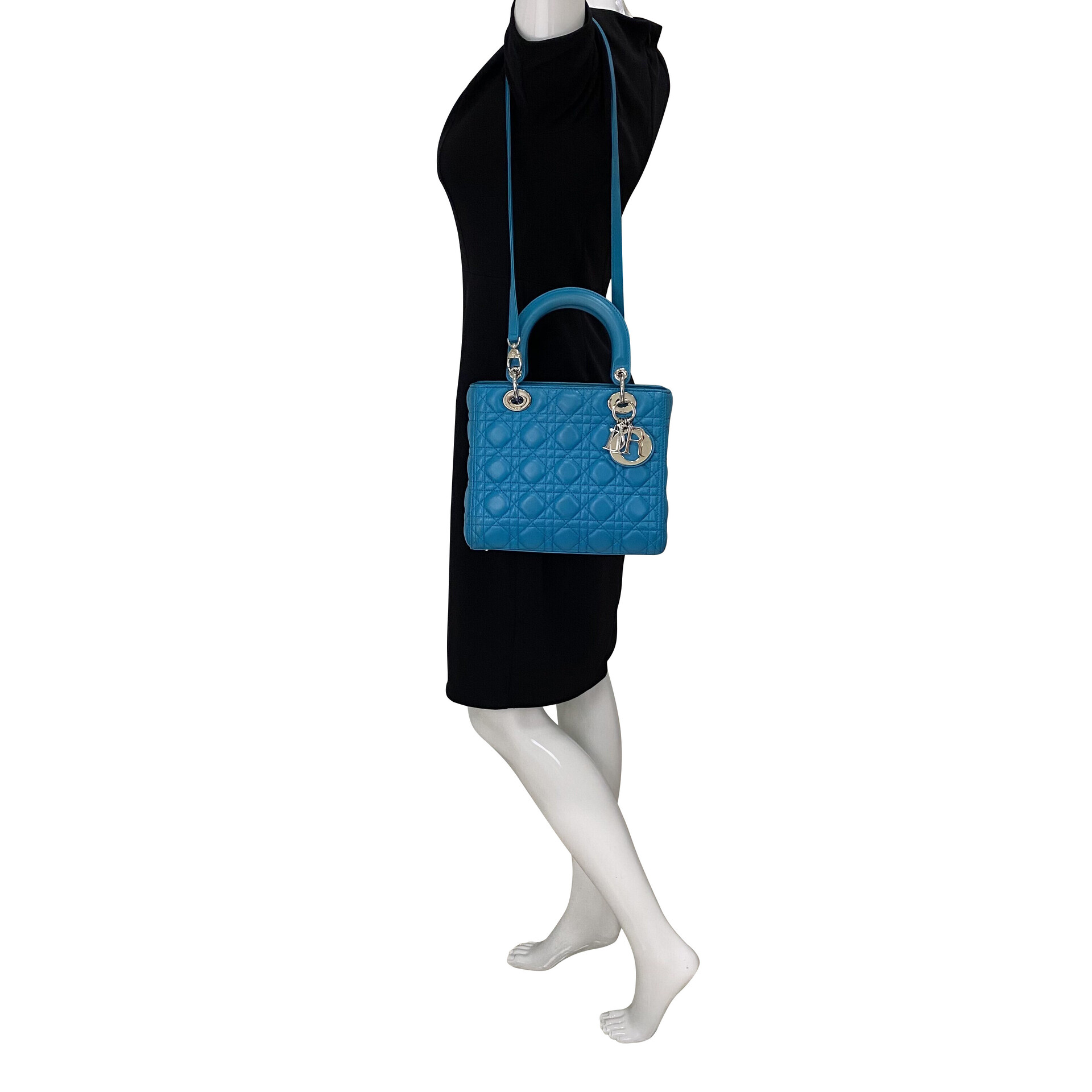Bolsa Christian Dior Lady Dior Azul