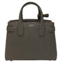 Bolsa Burberry Banner Couro Cinza Pequena
