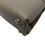 Bolsa Burberry Banner Couro Cinza Pequena