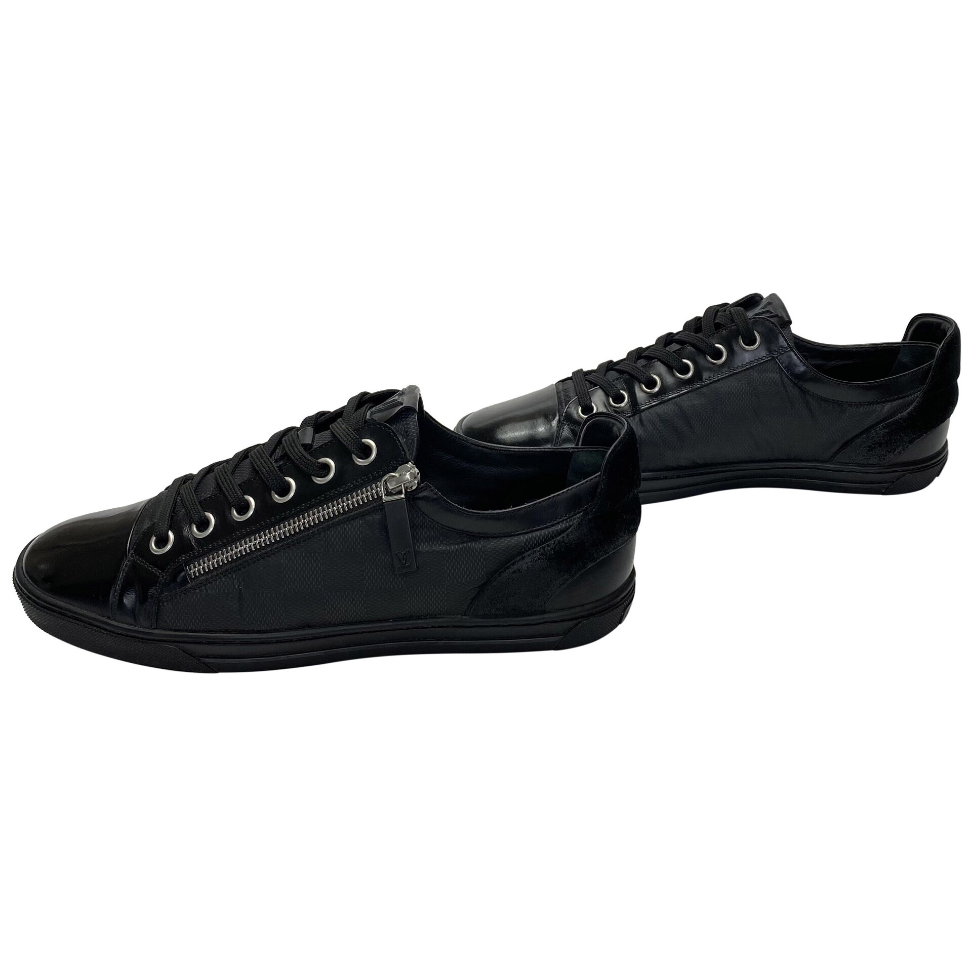 Tênis Louis Vuitton Zip Up Preto