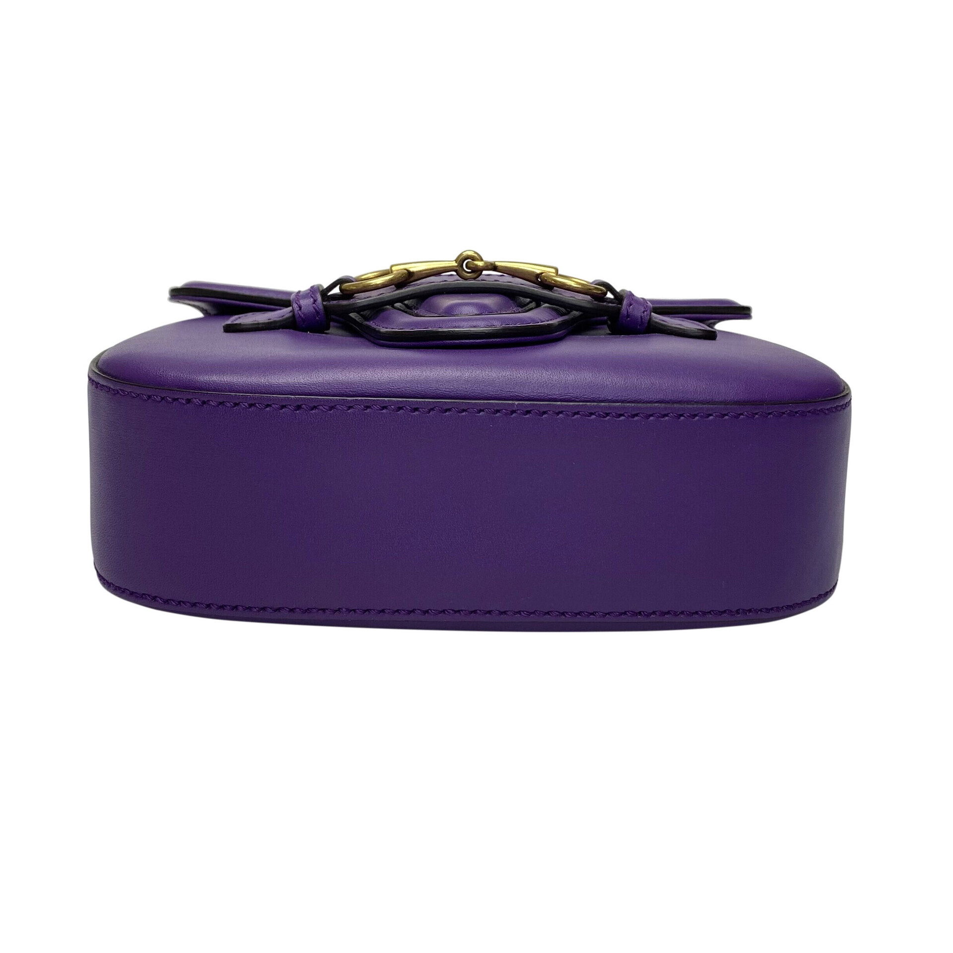 Bolsa Gucci Horsebit 1955 Roxa