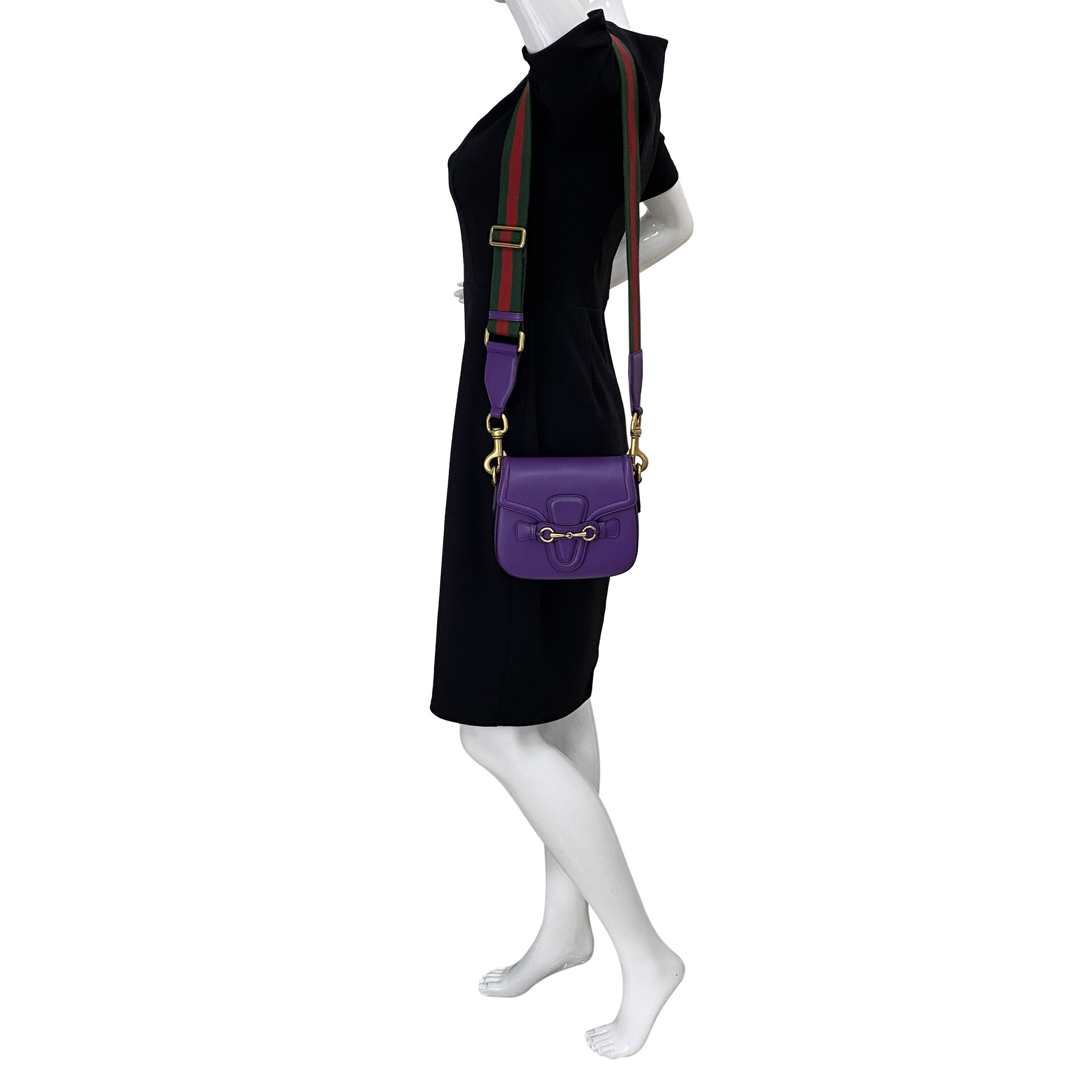 Bolsa Gucci Horsebit 1955 Roxa