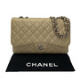 Bolsa Chanel Single Flap Jumbo Bege