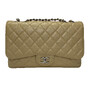 Bolsa Chanel Single Flap Jumbo Bege