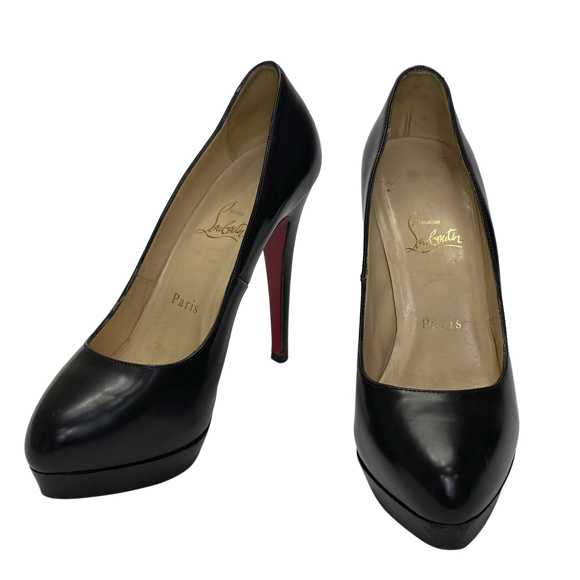 Scarpin Christian Louboutin Envernizado Preto